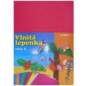 Karton E-Welle 260 g 34,5 x 24,5 cm lapos rózsaszín 10 lap